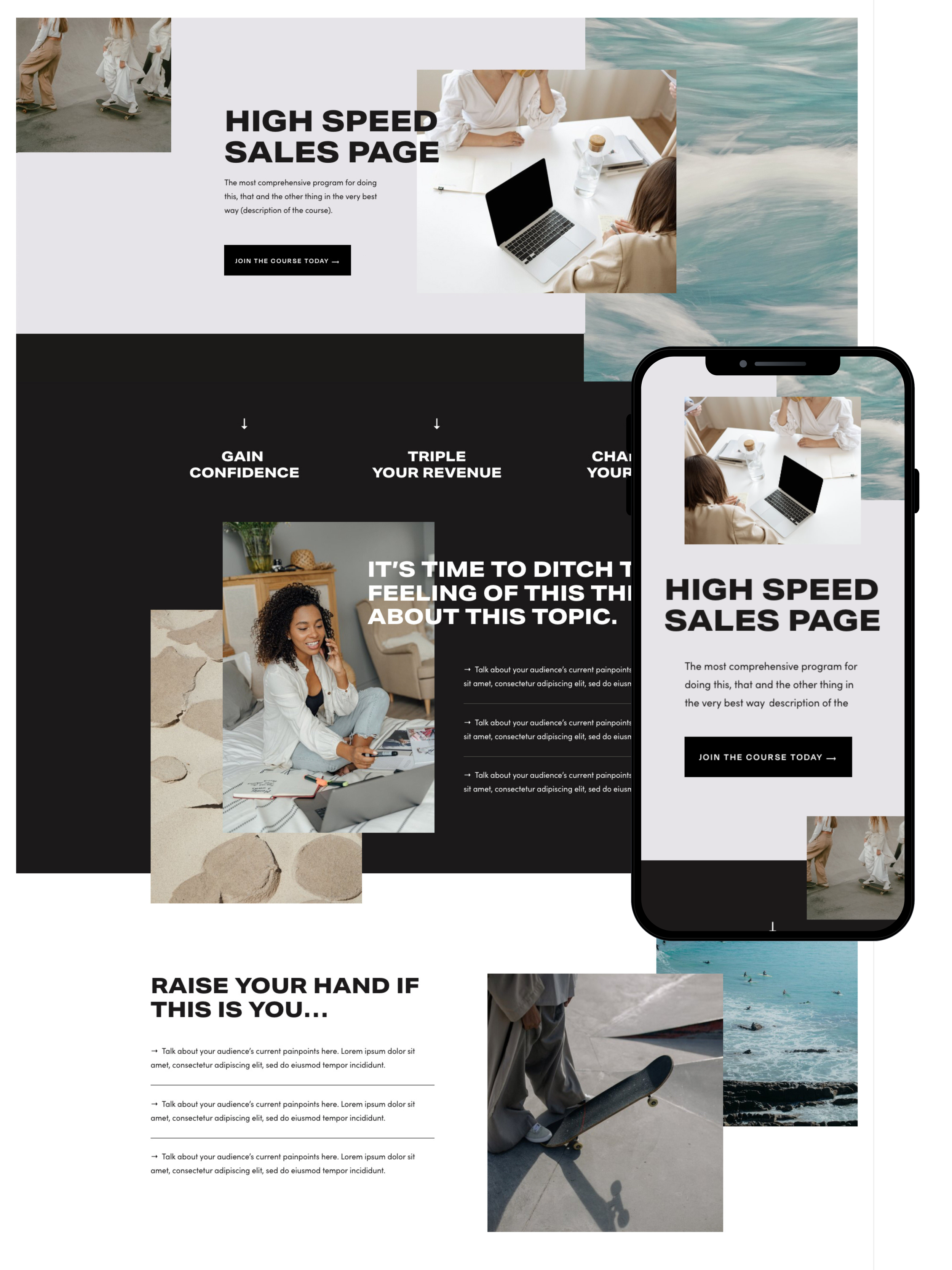 Sales Page Design | Elite Launch Design - Create in London for Higher Conversions