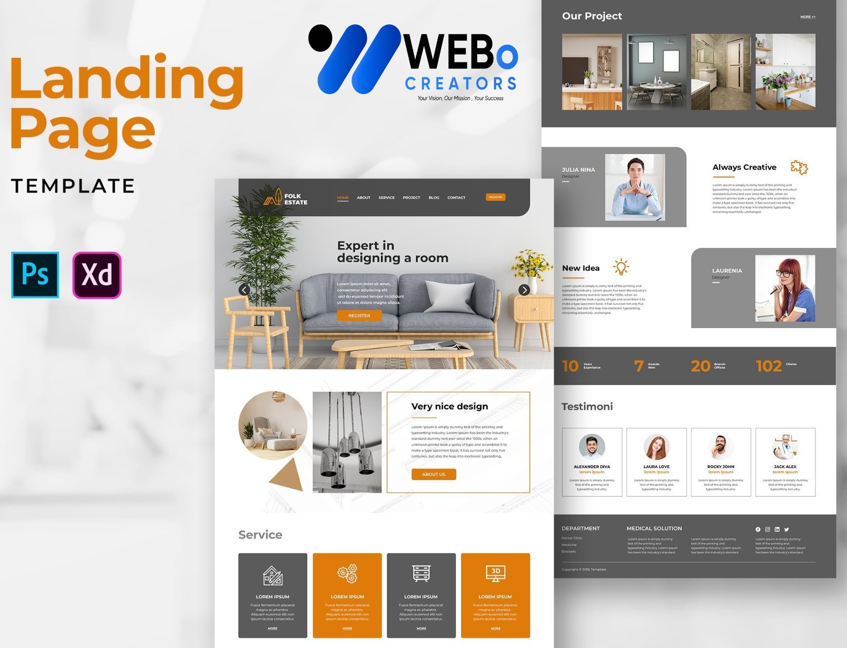 Creative Landing Page Designs, Themes, Graphic Elements for London Businesses 2026